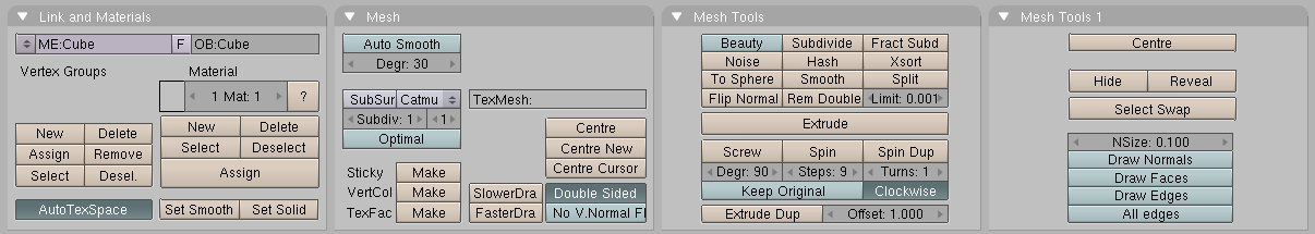 The Edit Buttons window.