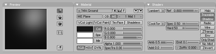 A very simple material for the ground.