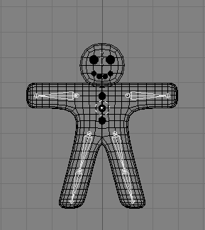 The complete armature after duplicating and flipping.