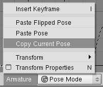 Copying the pose to the buffer
